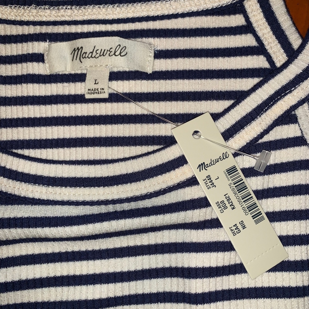 *Host Pick* NWT Madewell District Dress in Stripe - Picture 3 of 4